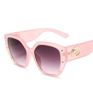 Summer 2024 High Fashion Oversized Pink Sunglasses